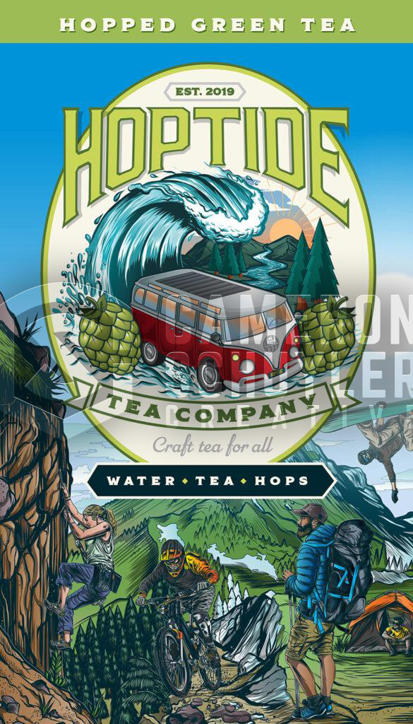 Hoptide Tea Can Design River Concept