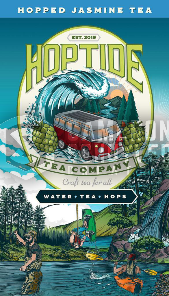 Hoptide Tea Can Design River Concept