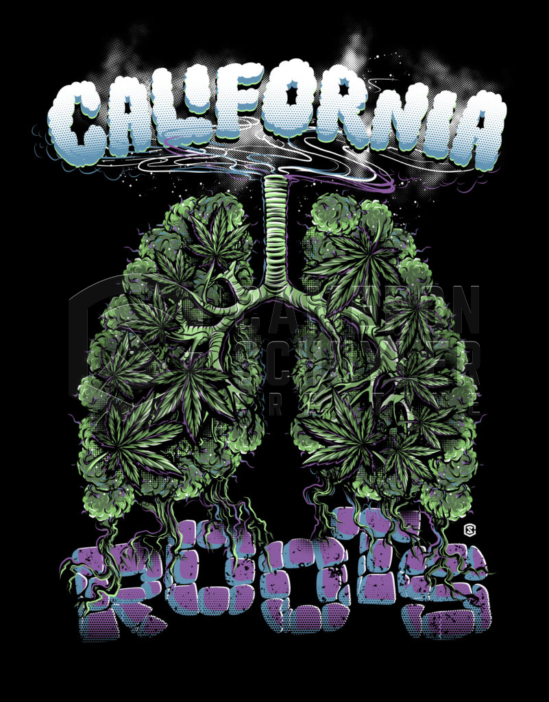 Dr. Green Lungs Merch Design | Cali Roots 2024