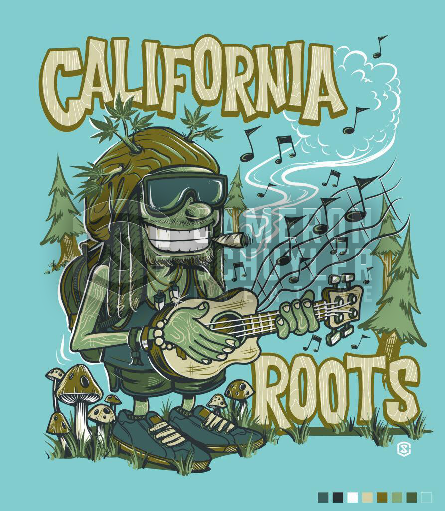 Cali Roots Cali Roots Stoner Dude Tee Design 2022