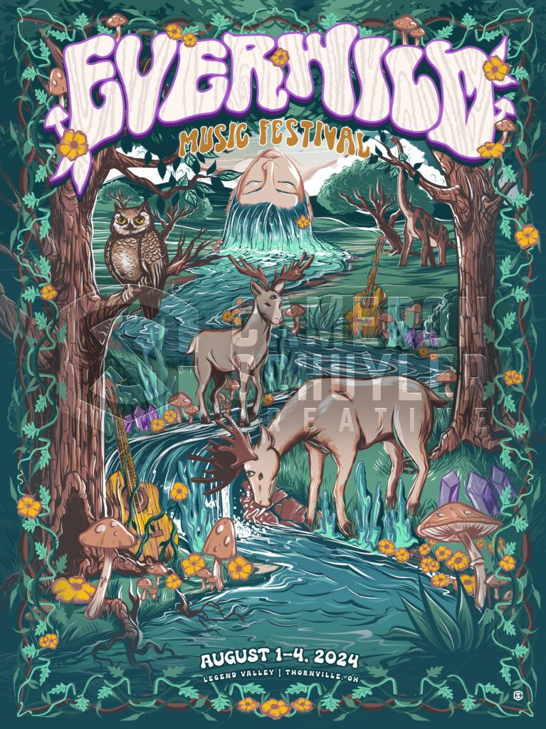 Tropidelic Everwild Music Festival Branding Poster Concept