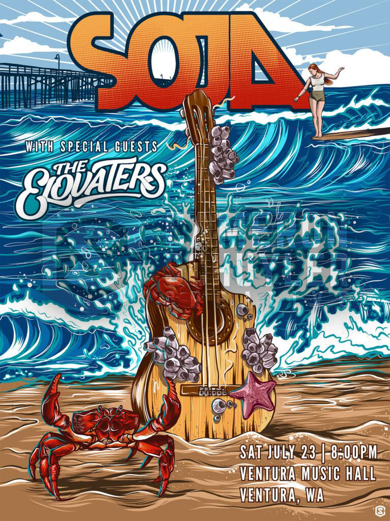 SOJA Ventura Music Hall 2022 Event Art